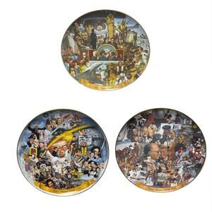 Lot of 3 Memory Plates by Ghent Collection Porcelain Collector Plates 77, 78, 79